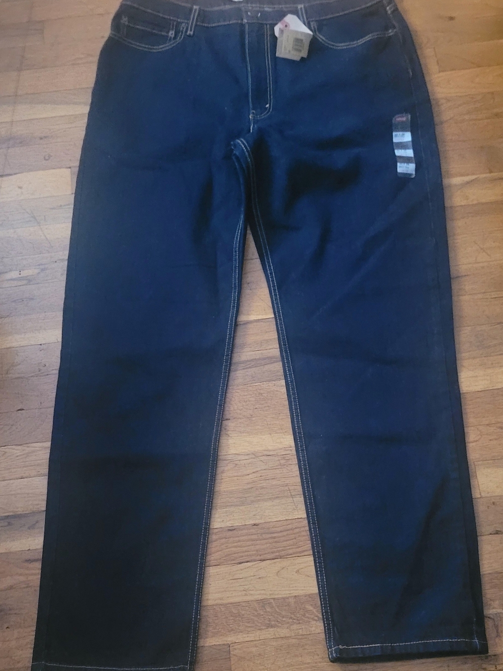 Men's Dark Blue Jeans – Classic Straight Fit
